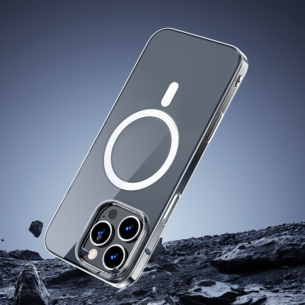 Apple iPhone 16 Pro Uyumlu Kılıf Magsafe Şarj Özellikli Wiwu YXK-207 Invisible Pro Sert PC Kapak - 9
