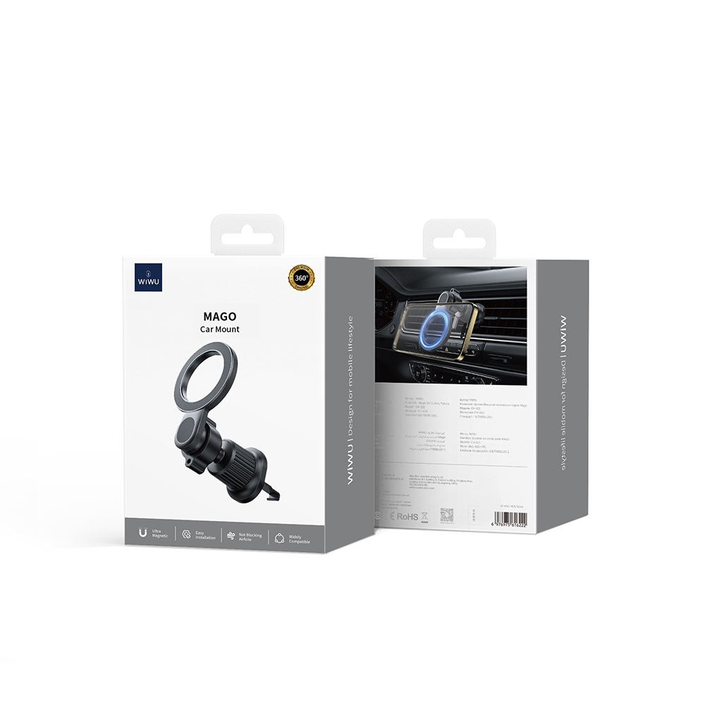Wiwu Wi-W051 Havalandırma Tasarım Magnetic Araç Telefon Tutucu - 1