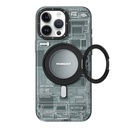 Apple iPhone 15 Pro Max Uyumlu Kılıf Magsafe Şarj Özellikli Youngkit 360° Standlı Technology Serisi Kapak - 1