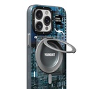 Apple iPhone 15 Pro Max Uyumlu Kılıf Magsafe Şarj Özellikli Youngkit 360° Standlı Technology Serisi Kapak - 10