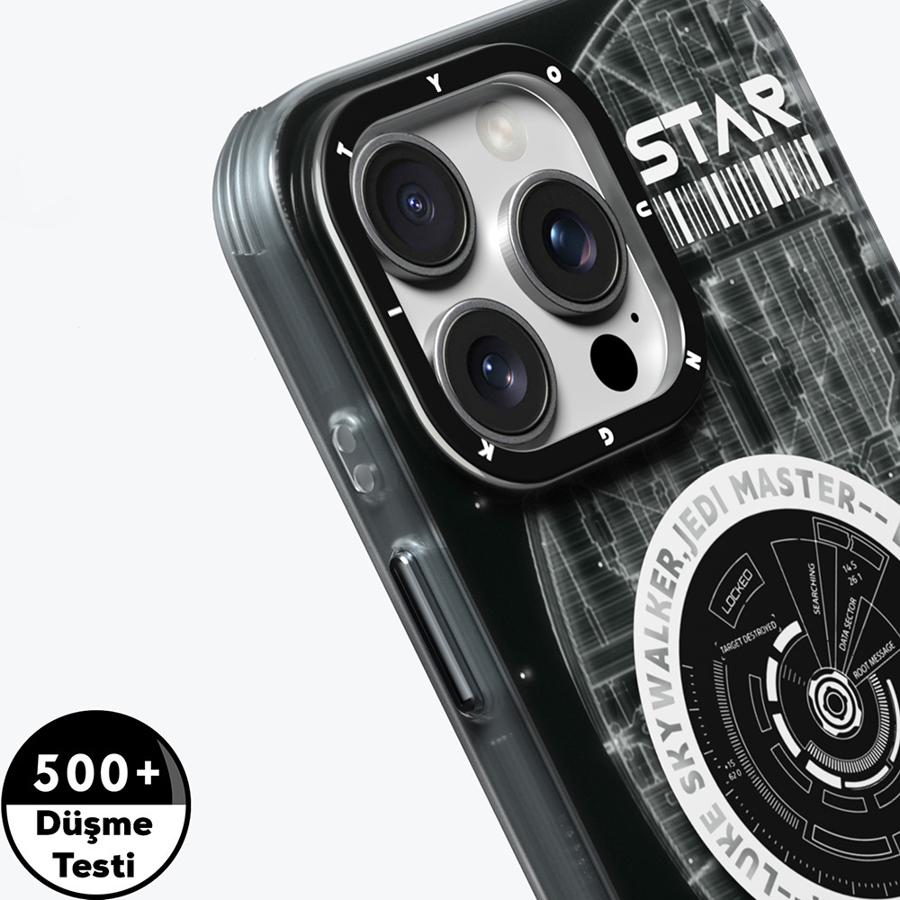 Apple iPhone 16 Pro Uyumlu Kılıf Magsafe Şarj Özellikli Airbagli Hologram Tasarımlı Youngkit Interstellar Serisi Kapak - 6