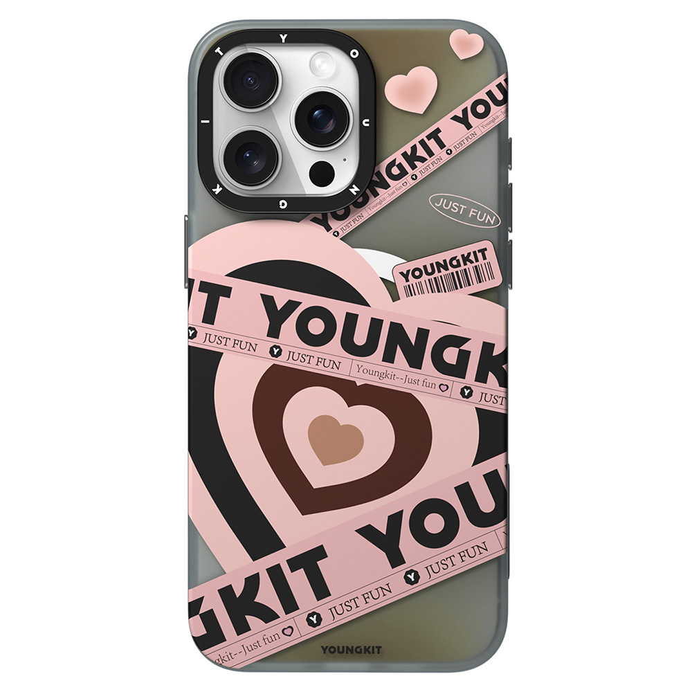 Apple iPhone 15 Pro Max Uyumlu Kılıf Magsafe Şarj Özellikli Airbagli Çift Katmanlı Youngkit Flipped Serisi Kapak - 1