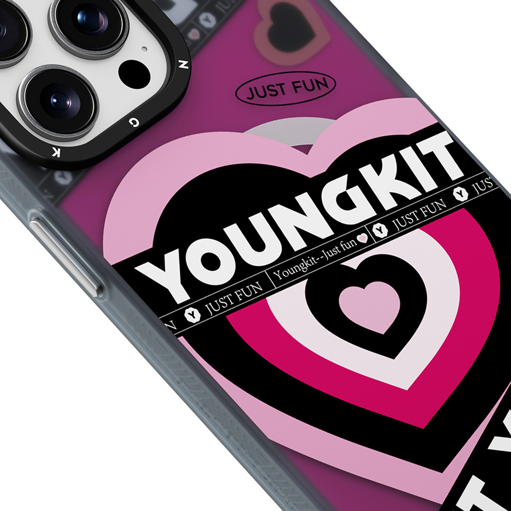 Apple iPhone 15 Pro Max Uyumlu Kılıf Magsafe Şarj Özellikli Airbagli Çift Katmanlı Youngkit Flipped Serisi Kapak - 3