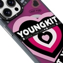 Apple iPhone 15 Pro Max Uyumlu Kılıf Magsafe Şarj Özellikli Airbagli Çift Katmanlı Youngkit Flipped Serisi Kapak - 3