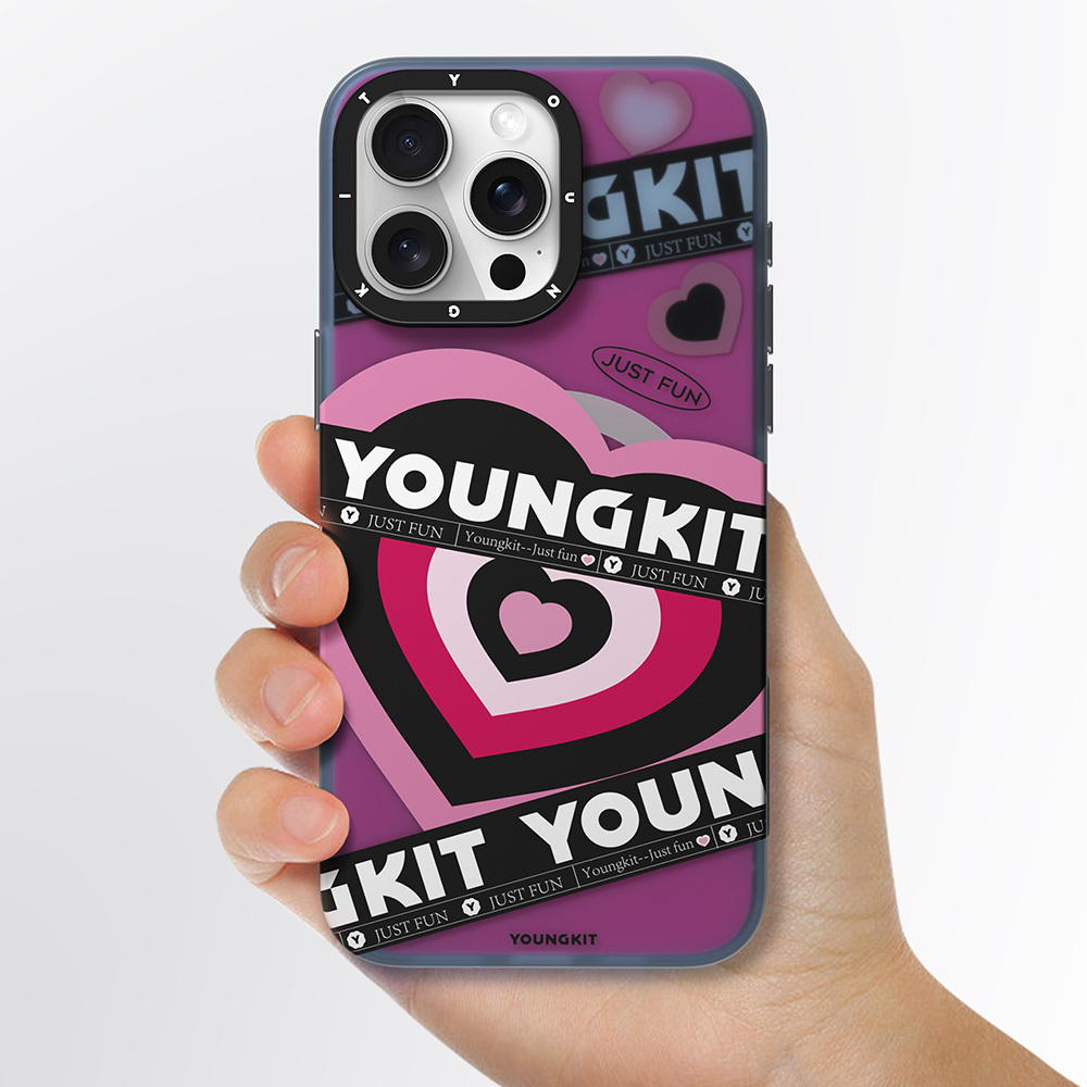 Apple iPhone 15 Pro Max Uyumlu Kılıf Magsafe Şarj Özellikli Airbagli Çift Katmanlı Youngkit Flipped Serisi Kapak - 4