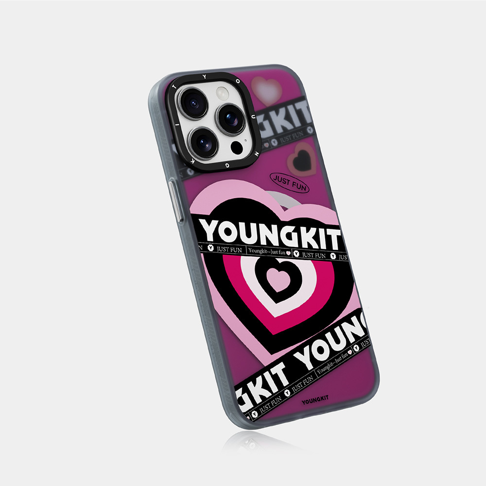 Apple iPhone 15 Pro Max Uyumlu Kılıf Magsafe Şarj Özellikli Airbagli Çift Katmanlı Youngkit Flipped Serisi Kapak - 5