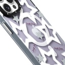 Apple iPhone 15 Pro Max Uyumlu Kılıf Magsafe Şarj Özellikli Airbagli Çift Katmanlı Youngkit Star&Butterfly Serisi Kapak - 4