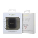 Apple Airpods Uyumlu Kılıf Guess Orjinal Lisanslı Dokulu 4G Yuvarlak Süs Zincirli Saffiano Kılıf - 5