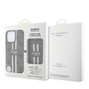 Apple iPhone 16 Pro Uyumlu Kılıf Guess Orjinal Lisanslı Magsafe Şarj Özellikli 4G Desenli Çizgili Kartlıklı Kapak - 11