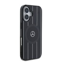 Apple iPhone 16 Plus Uyumlu Kılıf Mercedes Benz Orjinal Lisanslı Magsafe Şarj Özellikli Çift Katmanlı Paralel Çizgi Desenli Kapak - 3
