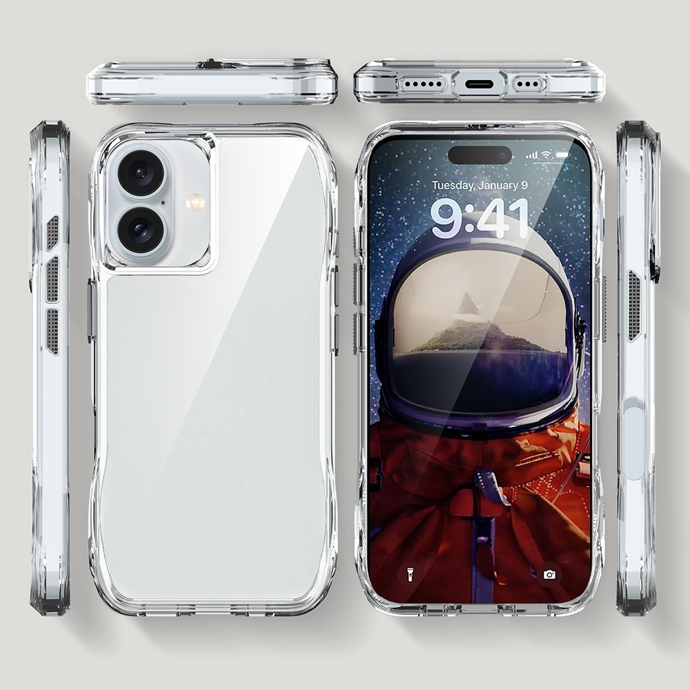 Apple iPhone 16 Uyumlu Kılıf Airbagli Şeffaf Zore İncek Kapak - 4