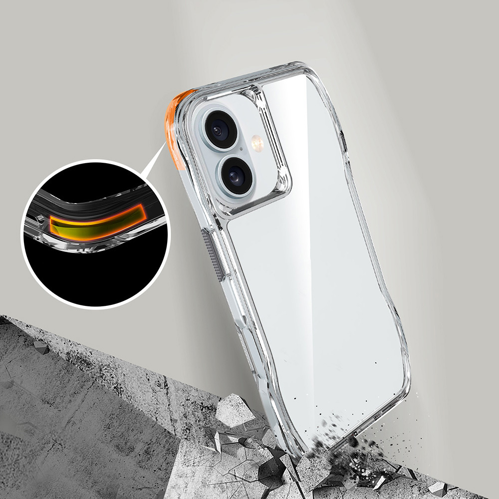 Apple iPhone 16 Uyumlu Kılıf Airbagli Şeffaf Zore İncek Kapak - 6