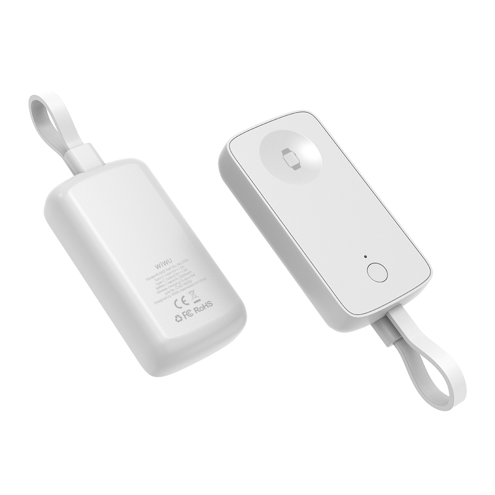 Wiwu Wi-M22 Ark Serisi 2in1 Akıllı Saat Mini Wireless Powerbank 2000mAh 2W - 8