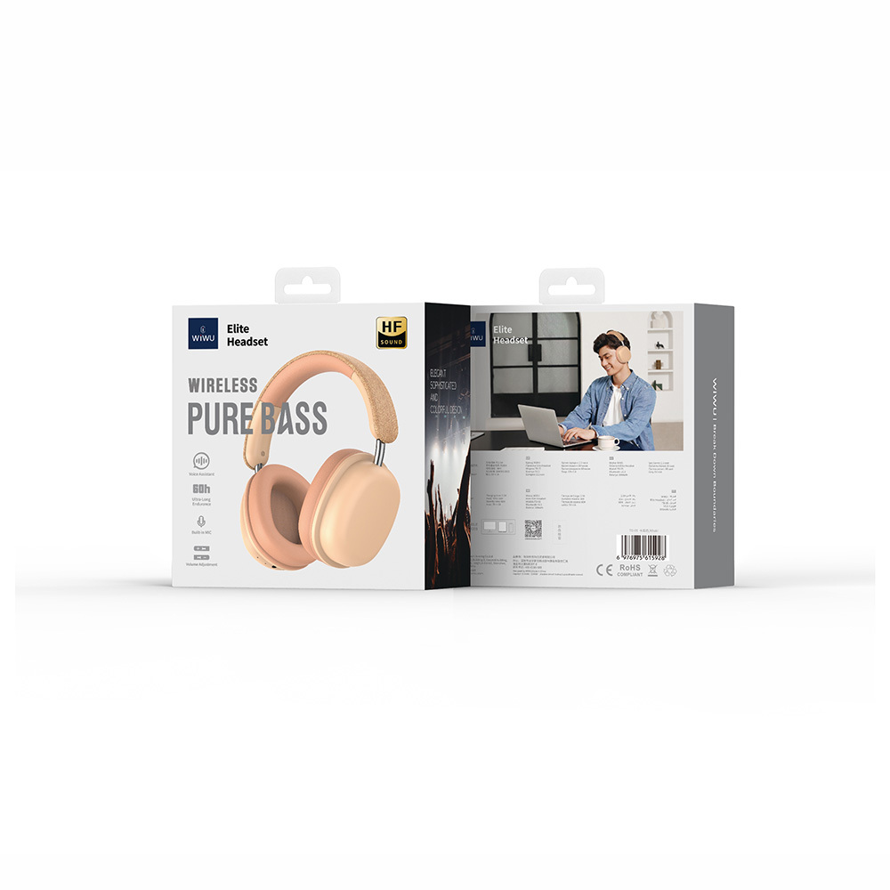 Wiwu TD-05 Elite Serisi Ayarlanabilir Katlanabilir Pure Bass Hi-Fi Kulak Üstü Bluetooth v5.3 Kulaklık - 10