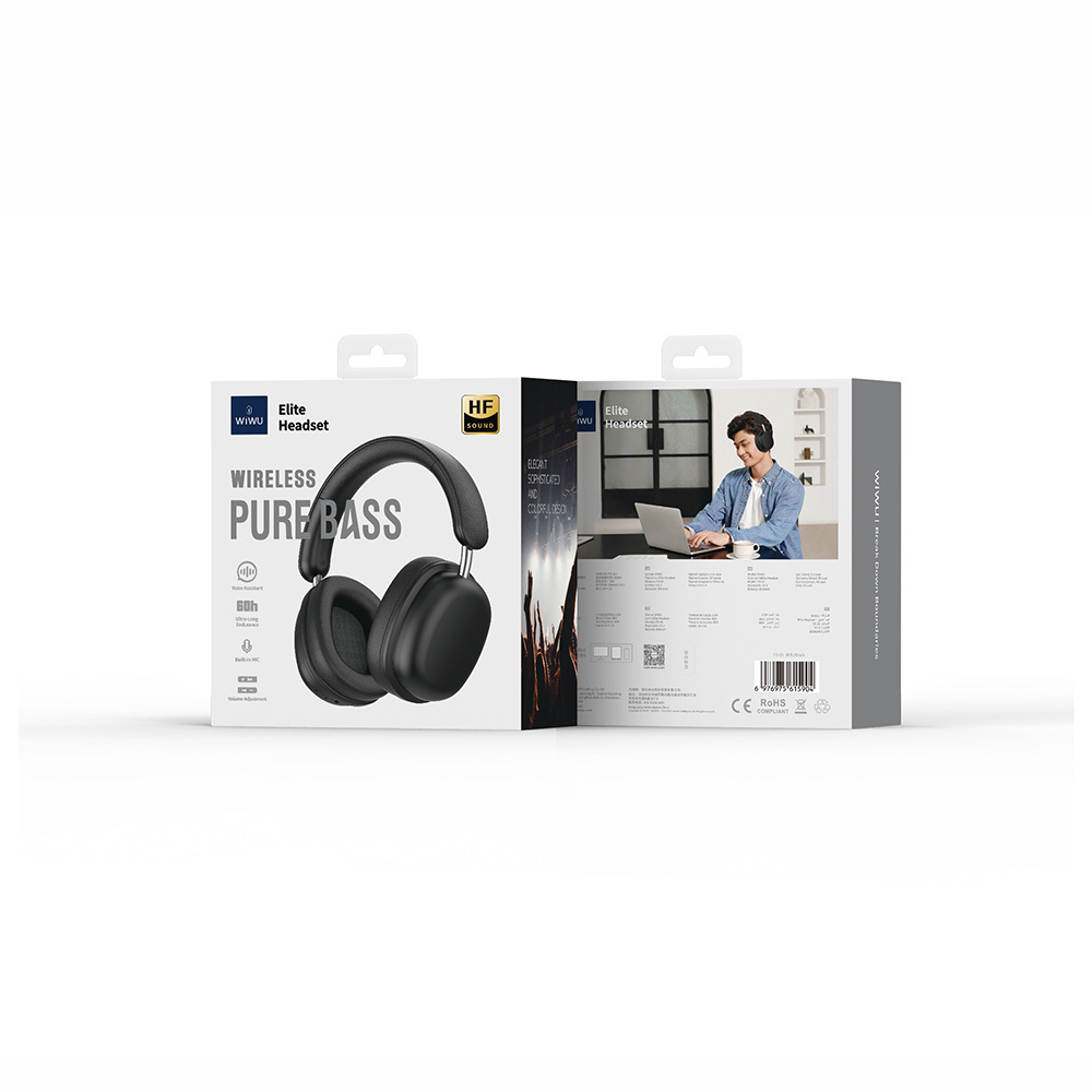 Wiwu TD-05 Elite Serisi Ayarlanabilir Katlanabilir Pure Bass Hi-Fi Kulak Üstü Bluetooth v5.3 Kulaklık - 16