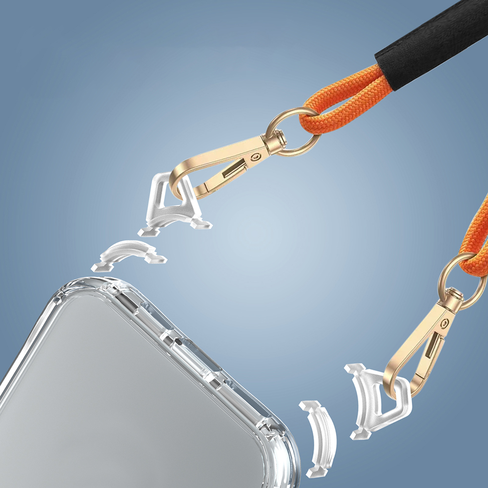 Apple iPhone 16 Pro Uyumlu Kılıf Airbagli Takılabilir Askı Aparatlı Zore Snap Silikon Kapak - 1