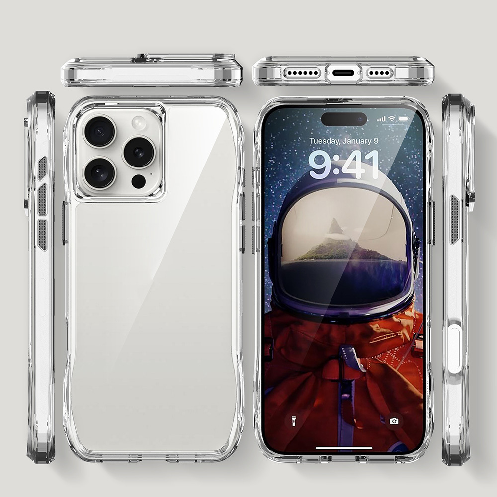 Apple iPhone 16 Pro Uyumlu Kılıf Airbagli Şeffaf Zore İncek Kapak - 4