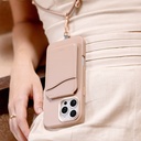 Apple iPhone 16 Pro Uyumlu Kılıf Magsafe Şarj Özellikli Soft Arka Yüzey Askı İpli Coehl Muse Kapak - 16