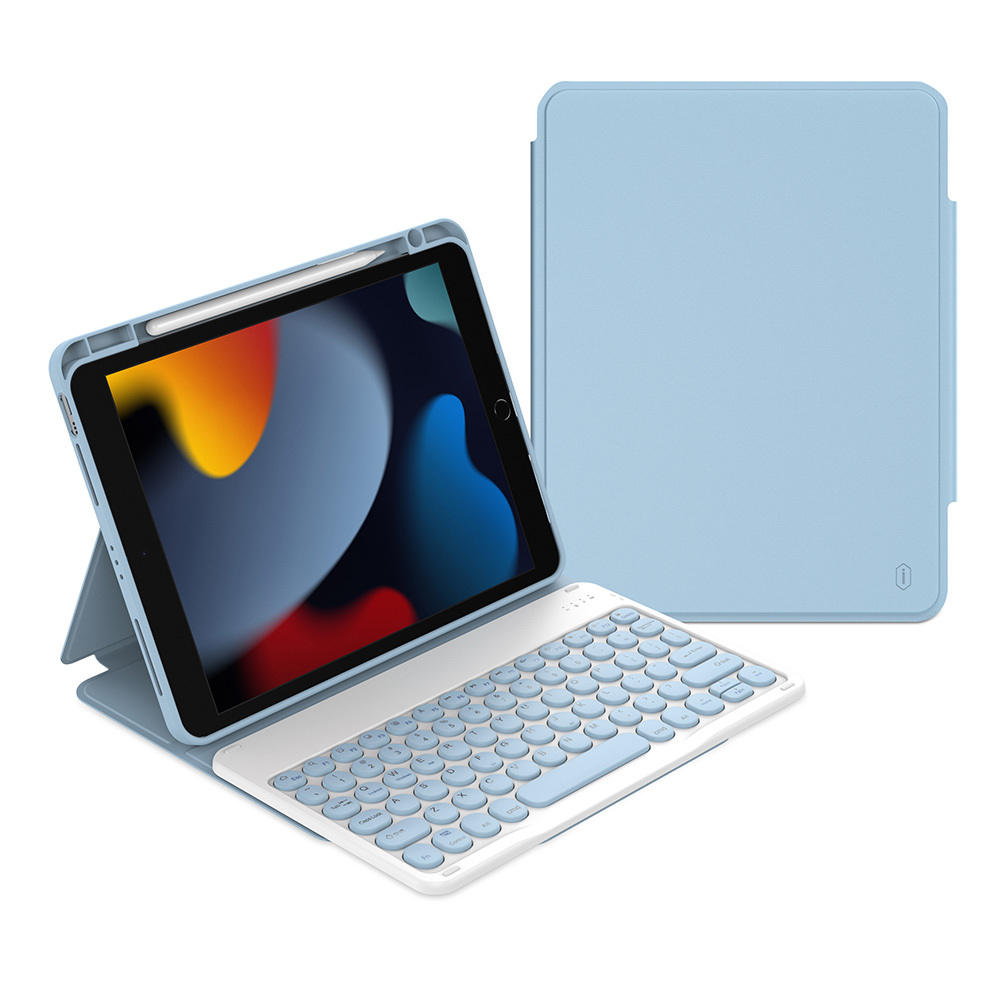 Apple iPad 10.2 Uyumlu (8.Nesil) Wiwu Protective Gizli Kalem Bölmeli Klavyeli Kılıf - 9
