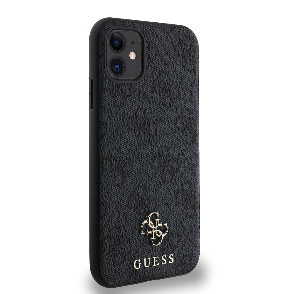 Apple iPhone 12 Uyumlu Kılıf Guess Orjinal Lisanslı Magsafe Şarj Özellikli Small 4G Classic Kapak - 3