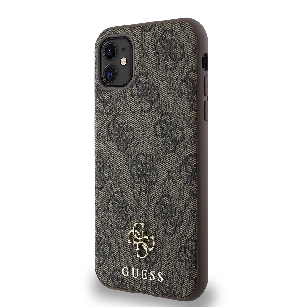 Apple iPhone 12 Uyumlu Kılıf Guess Orjinal Lisanslı Magsafe Şarj Özellikli Small 4G Classic Kapak - 8