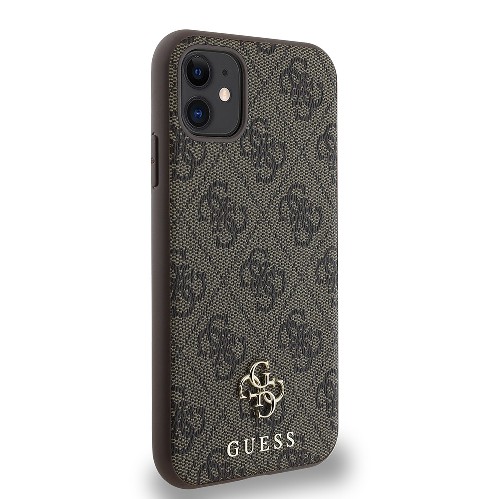 Apple iPhone 12 Uyumlu Kılıf Guess Orjinal Lisanslı Magsafe Şarj Özellikli Small 4G Classic Kapak - 10