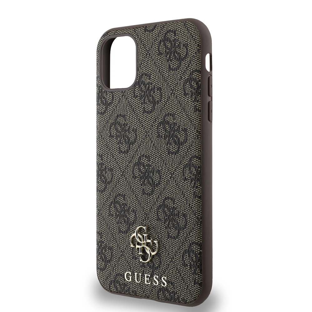 Apple iPhone 12 Uyumlu Kılıf Guess Orjinal Lisanslı Magsafe Şarj Özellikli Small 4G Classic Kapak - 12