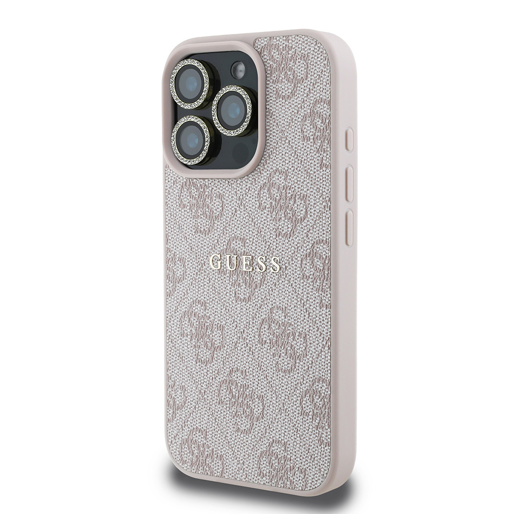 Apple iPhone 16 Pro Uyumlu Guess Orjinal Lisanslı Kılıf + Ekran Koruyucu + Lens Koruyucu 3in1 Aksesuar Seti - 16