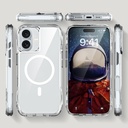 Apple iPhone 16 Uyumlu Kılıf Magsafe Şarj Özellikli Airbagli Şeffaf Zore İncek Kapak - 4