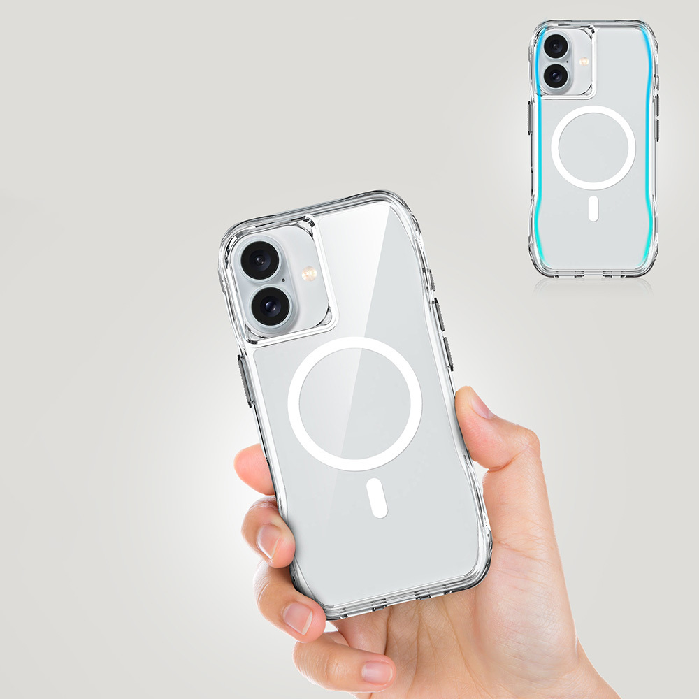 Apple iPhone 16 Uyumlu Kılıf Magsafe Şarj Özellikli Airbagli Şeffaf Zore İncek Kapak - 9