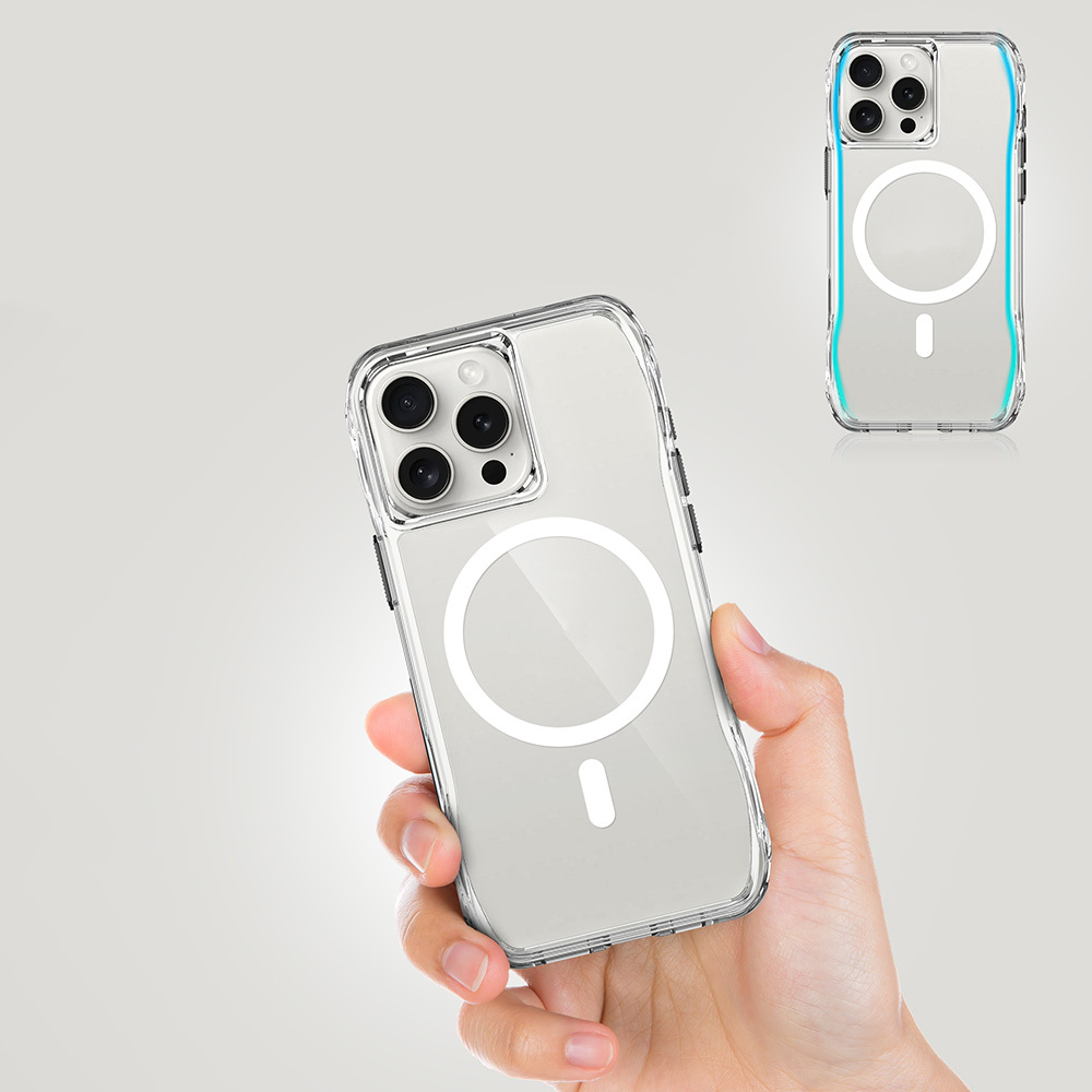 Apple iPhone 16 Pro Max Uyumlu Kılıf Magsafe Şarj Özellikli Airbagli Şeffaf Zore İncek Kapak - 10