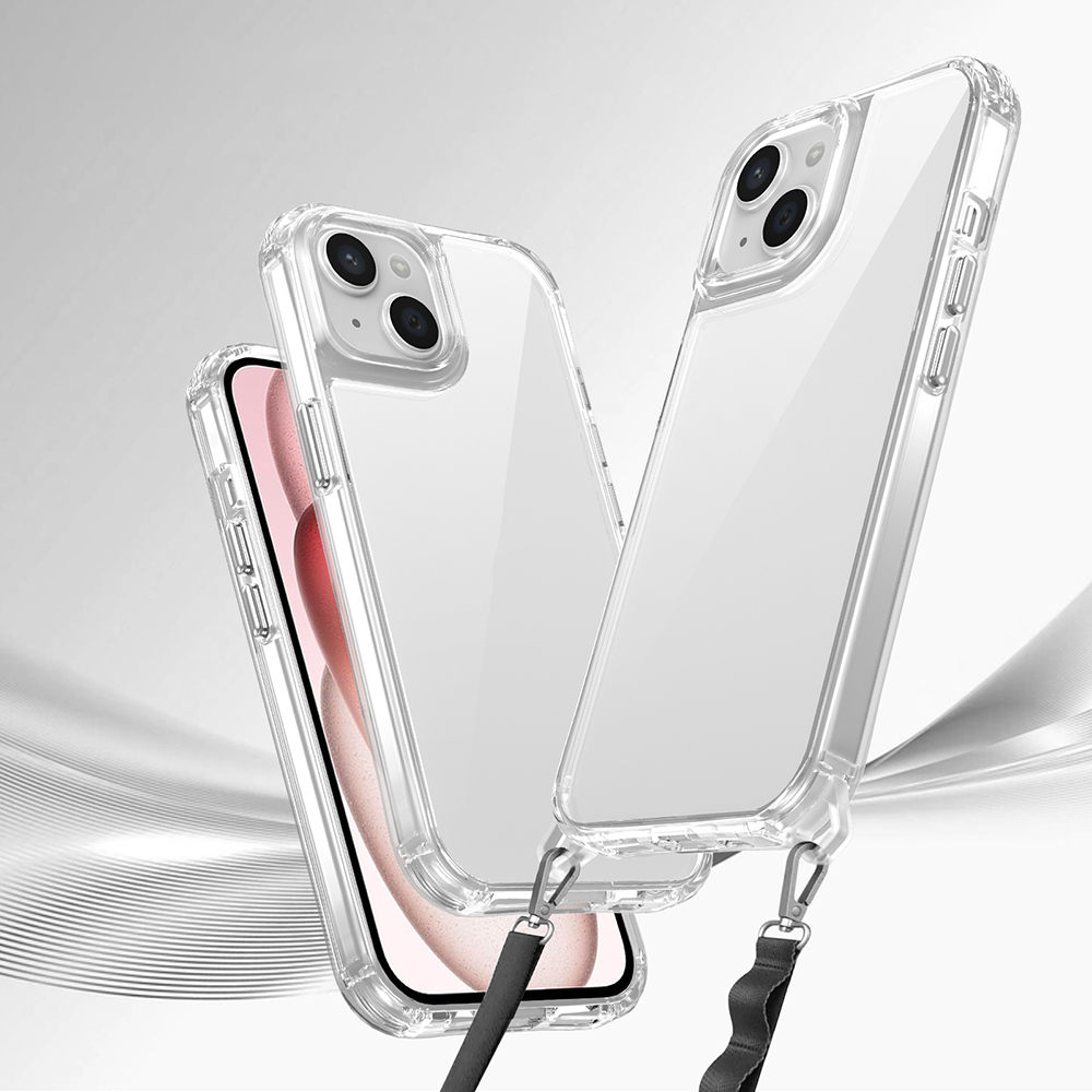 Apple iPhone 15 Uyumlu Kılıf Airbagli Takılabilir Askı Aparatlı Zore Snap Silikon Kapak - 1