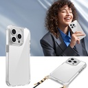 Apple iPhone 15 Pro Uyumlu Kılıf Airbagli Takılabilir Askı Aparatlı Zore Snap Silikon Kapak - 5