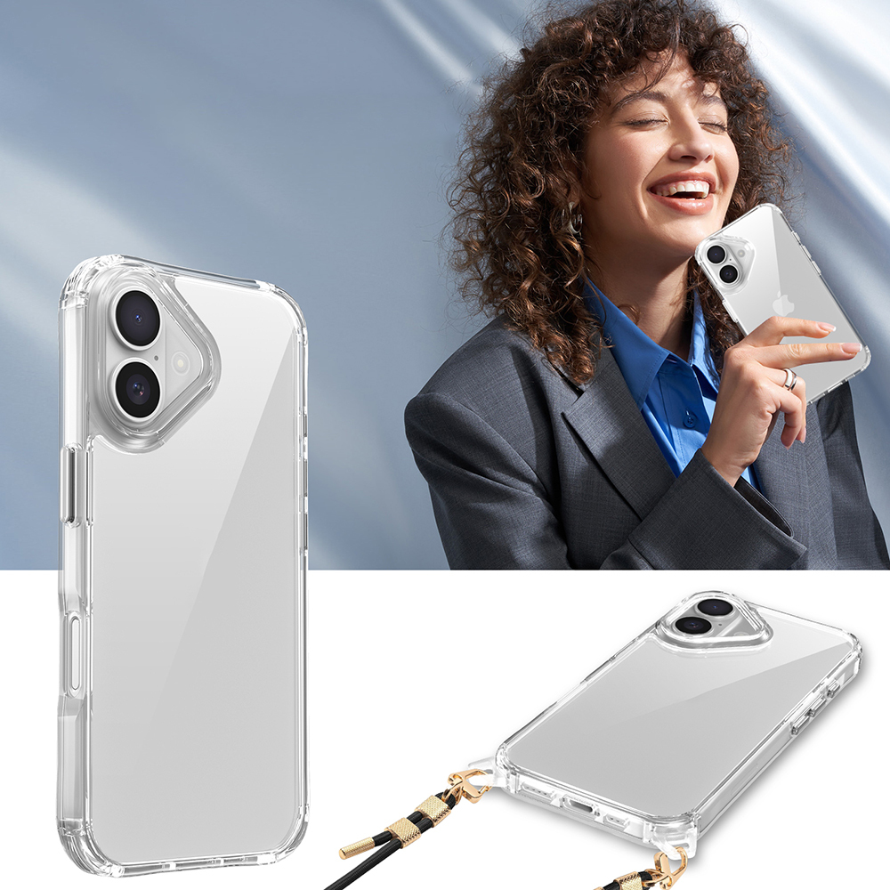 Apple iPhone 16 Plus Uyumlu Kılıf Airbagli Takılabilir Askı Aparatlı Zore Snap Silikon Kapak - 5