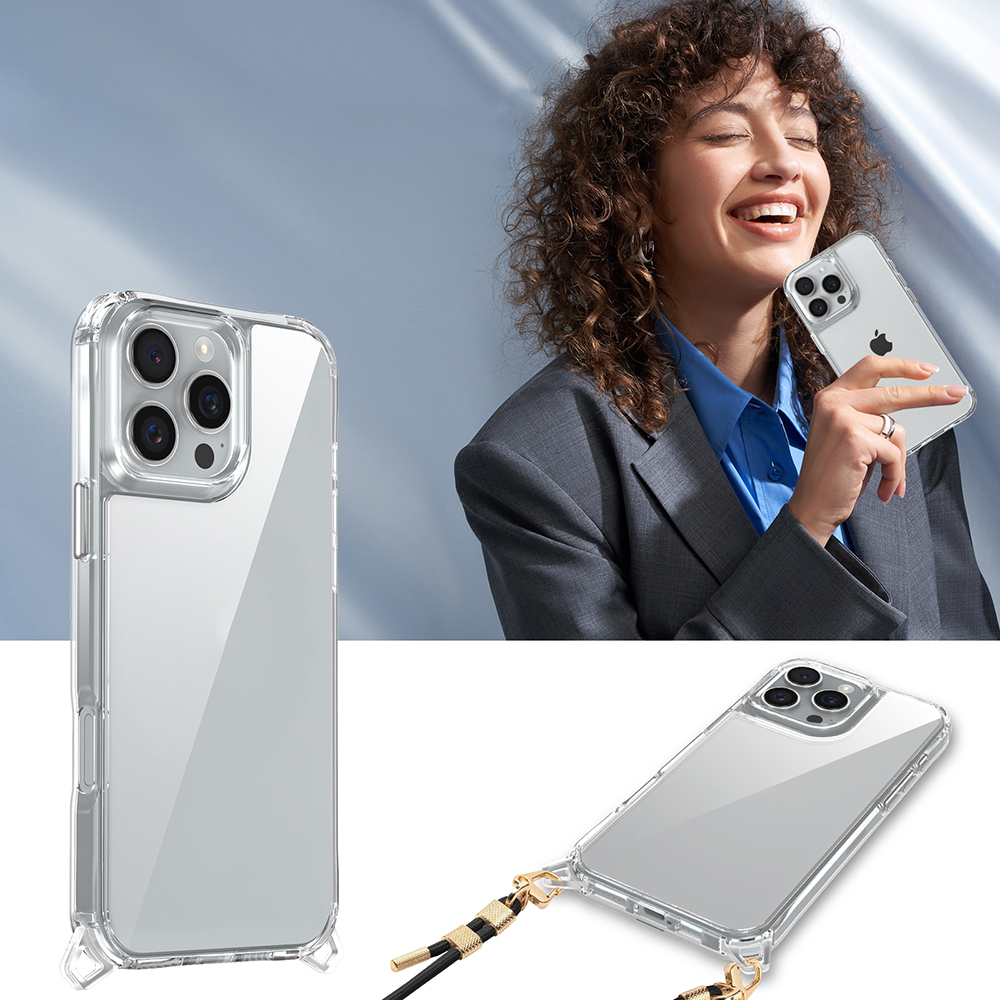 Apple iPhone 16 Pro Max Uyumlu Kılıf Airbagli Takılabilir Askı Aparatlı Zore Snap Silikon Kapak - 4