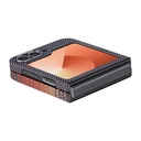 Samsung Galaxy Z Flip 6 Uyumlu Kılıf Magsafe Şarj Özellikli Aramid Fiber Pitaka Tactile Woven Sunset-Moonrise Serisi Sunset Kapak - 6