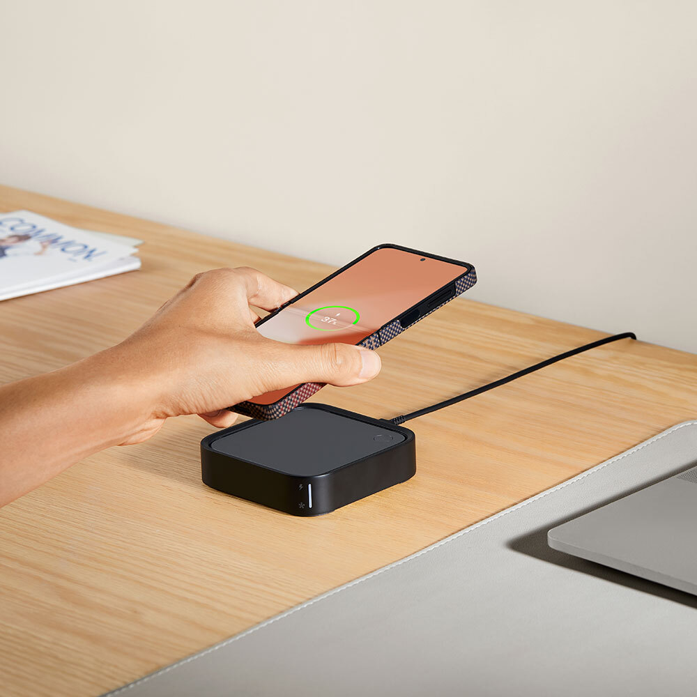 Samsung Galaxy Z Flip 6 Uyumlu Kılıf Magsafe Şarj Özellikli Aramid Fiber Pitaka Tactile Woven Sunset-Moonrise Serisi Sunset Kapak - 14