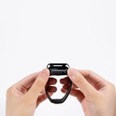 Apple Watch 7 45mm Uyumlu 600D Aramid Fiber Classic Serisi Black-Grey Twill Kasa Koruyucu Pitaka Air Case - 3