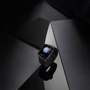 Apple Watch 7 45mm Uyumlu 600D Aramid Fiber Classic Serisi Black-Grey Twill Kasa Koruyucu Pitaka Air Case - 15