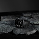 Apple Watch 7 45mm Uyumlu 600D Aramid Fiber Classic Serisi Black-Grey Twill Kasa Koruyucu Pitaka Air Case - 18