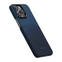 Apple iPhone 15 Pro Max Uyumlu Kılıf Magsafe Şarj Özellikli Aramid Fiber Pitaka Tactile Woven Starpeak Serisi Over The Horizon Kapak - 4