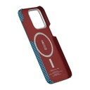 Apple iPhone 15 Pro Uyumlu Kılıf Magsafe Şarj Özellikli Awa Tasarımlı 1500D Aramid Fiber Pitaka Ultra-Slim Classic Serisi Ocean Kapak - 4