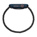 Apple Watch 7 45mm Uyumlu 600D Aramid Fiber Classic Serisi Black-Blue Twill Kasa Koruyucu Pitaka Air Case - 3