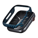 Apple Watch 7 45mm Uyumlu 600D Aramid Fiber Classic Serisi Black-Blue Twill Kasa Koruyucu Pitaka Air Case - 6