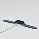 Apple Watch 7 45mm Uyumlu 600D Aramid Fiber Classic Serisi Black-Blue Twill Kasa Koruyucu Pitaka Air Case - 11