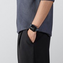 Apple Watch 7 45mm Uyumlu 600D Aramid Fiber Classic Serisi Black-Blue Twill Kasa Koruyucu Pitaka Air Case - 17