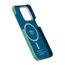 Apple iPhone 15 Pro Uyumlu Kılıf Magsafe Şarj Özellikli Awa Tasarımlı 1500D Aramid Fiber Pitaka Ultra-Slim Classic Serisi Forest Kapak - 4