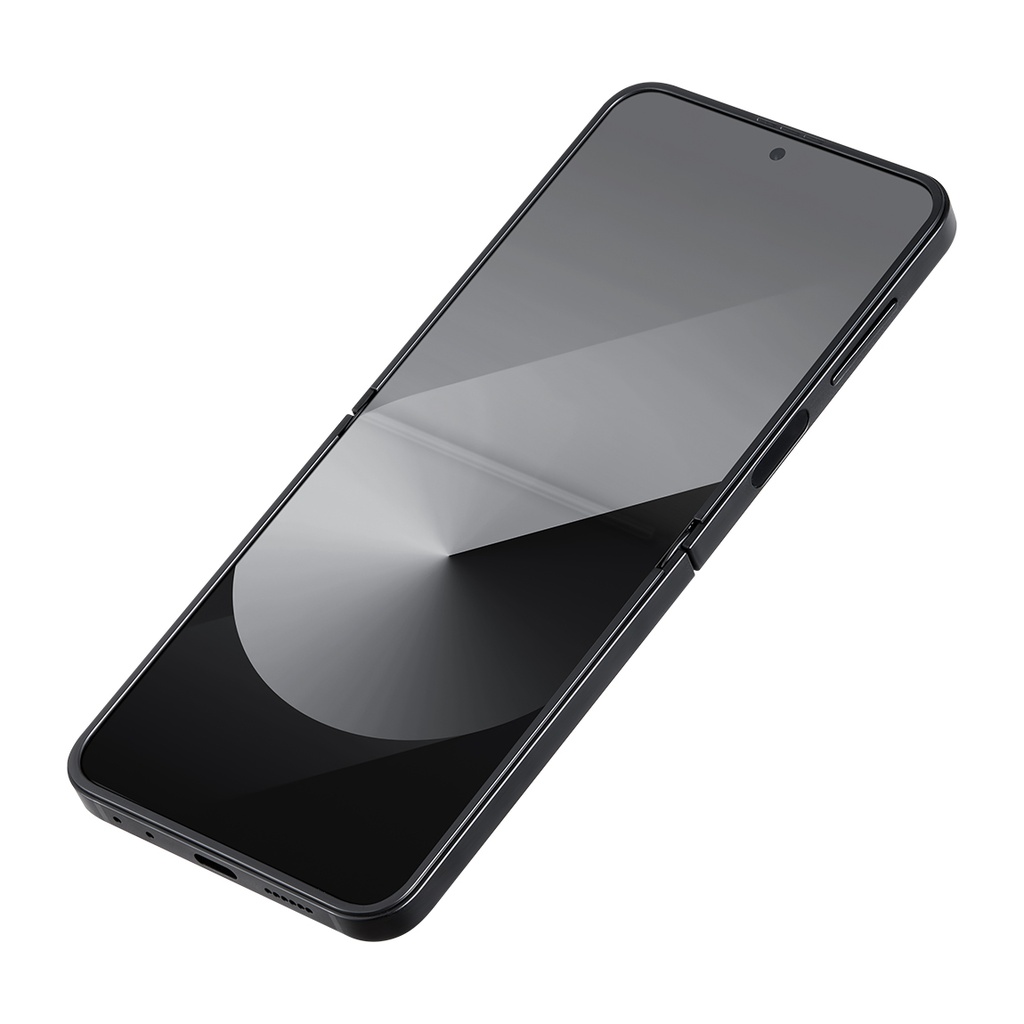 Samsung Galaxy Z Flip 6 Uyumlu Kılıf Magsafe Şarj Özellikli 600D Aramid Fiber Pitaka Ultra-Slim Classic Serisi Black-Grey Twill Kapak - 12