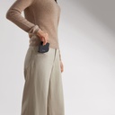 Samsung Galaxy Z Flip 6 Uyumlu Kılıf Magsafe Şarj Özellikli 600D Aramid Fiber Pitaka Ultra-Slim Classic Serisi Black-Grey Twill Kapak - 15