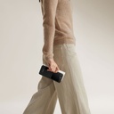 Samsung Galaxy Z Flip 6 Uyumlu Kılıf Magsafe Şarj Özellikli 600D Aramid Fiber Pitaka Ultra-Slim Classic Serisi Black-Grey Twill Kapak - 16